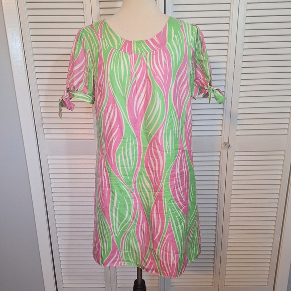 Lilly Pulitzer Silk Dress Sz 8 *X - Picture 2 of 8